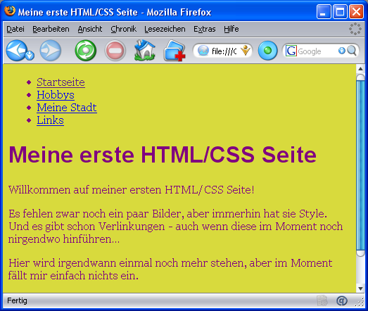 Screenshot with fonts added